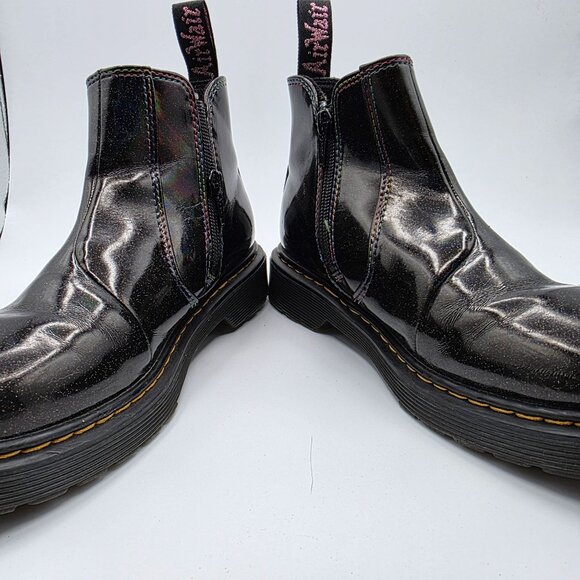 Dr Martens 2976 Sparkle Rays Womens Size 5 Black Boots Walking Casual Outdoors - Picture 3 of 13
